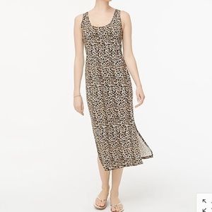 Jcrew Leopard Maxi Dress